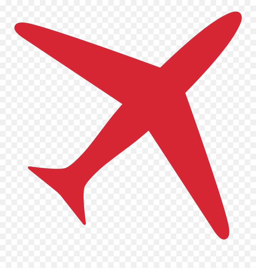 Icono De Boleto Aereo Transparent Png - Red Plane Icon Png Emoji,Plane Icon Png