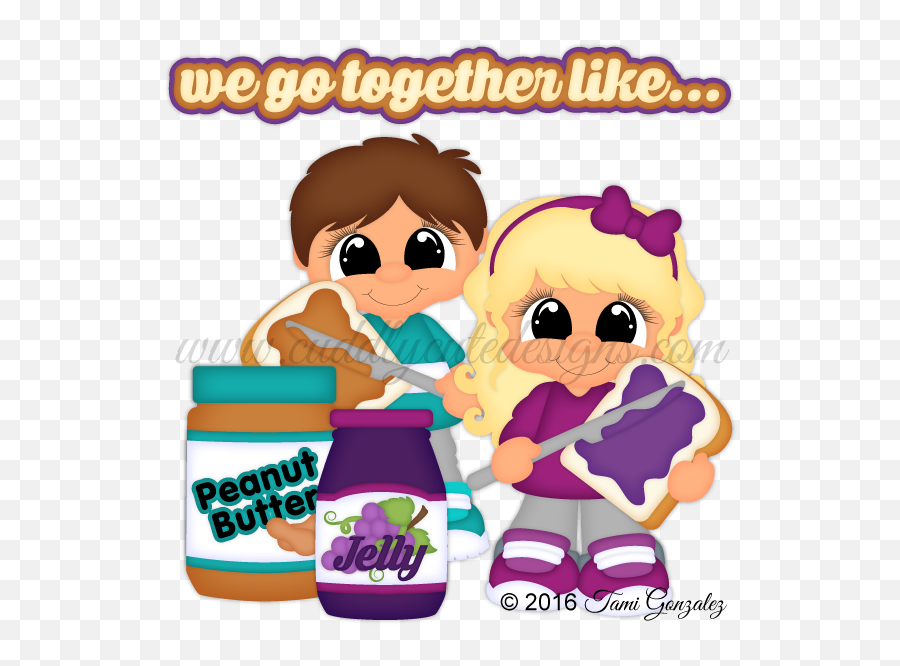Go Together Like Emoji,Peanut Butter And Jelly Clipart