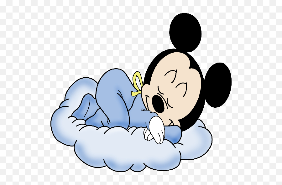 Baby Mickey Mouse Sleeping Png Baby Mickey Sleeping - Baby Baby Mickey Mouse Clipart Emoji,Sleeping Png