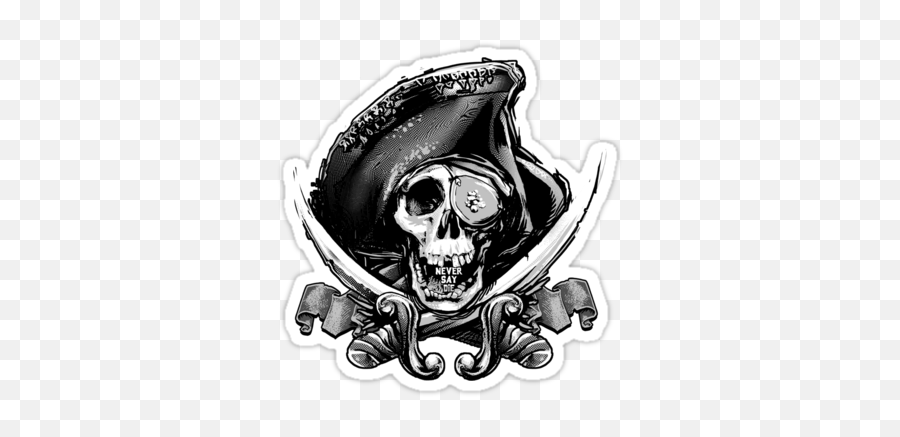 Goonies Tattoo Pirate Skull Tattoos - Goonies Skull And Crossbones Emoji,Goonies Logo