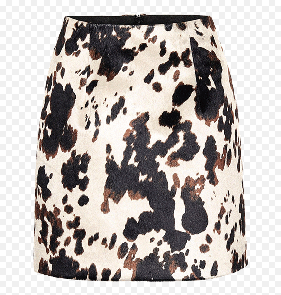 Cow - Print Mini Skirt U2013 Onloan Emoji,Skirt Png
