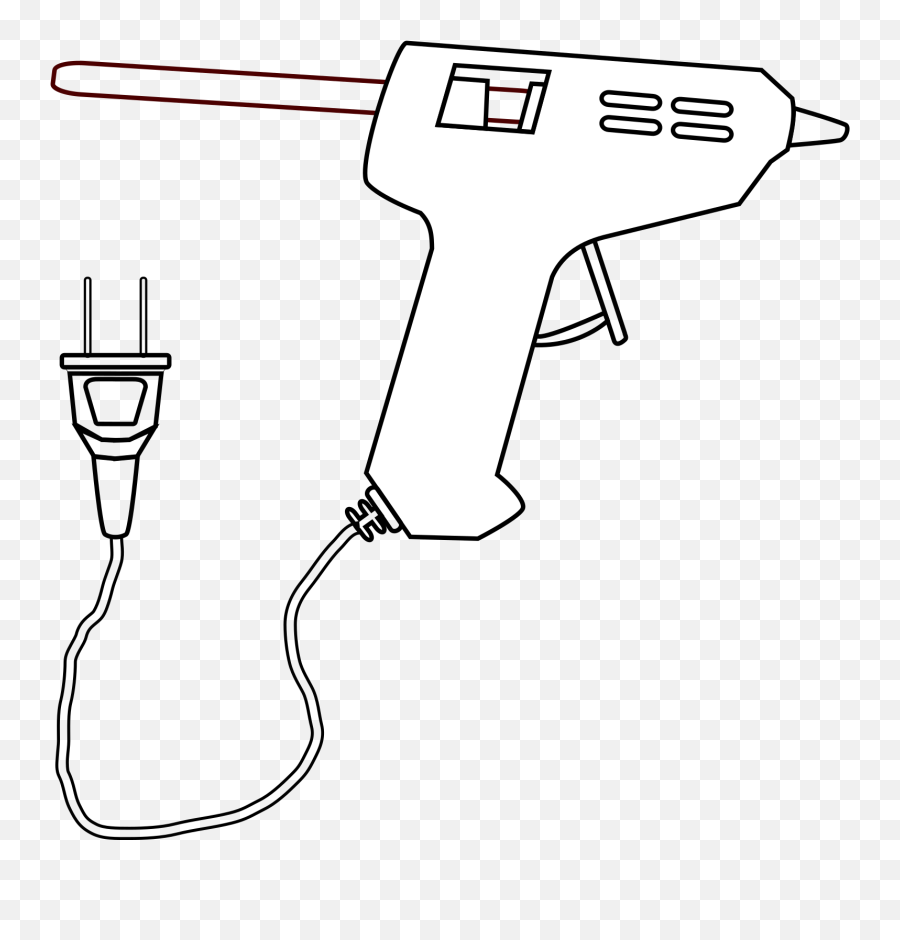 Glue Clipart Glue Gun Glue Glue Gun - Drawing Of Hot Glue Gun Emoji,Glue Clipart