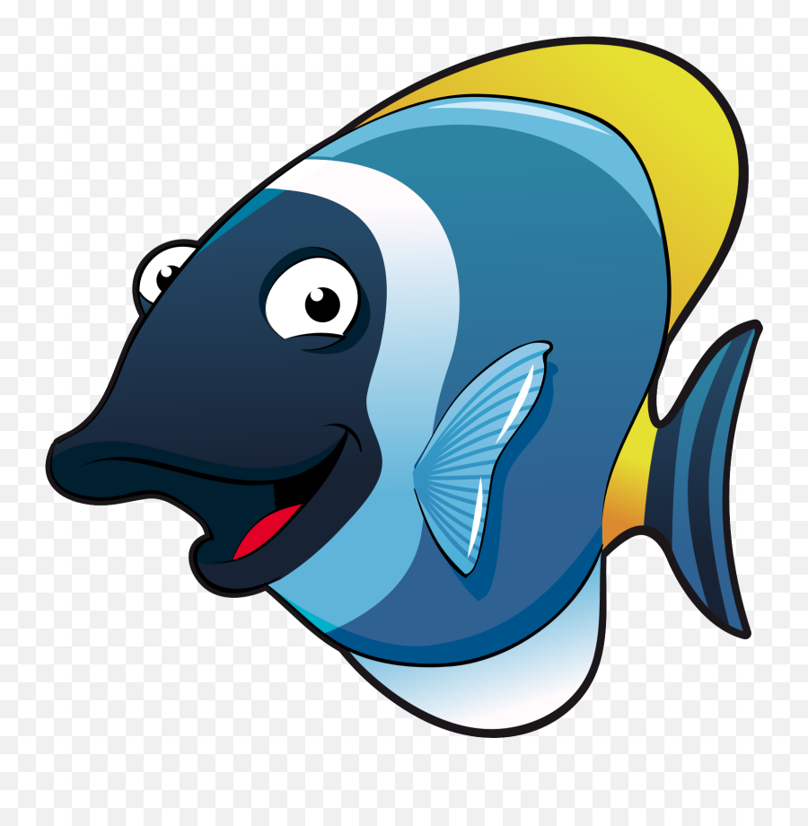 Cartoon Fish Animal Euclidean Vector - Cartoon Fish Png Emoji,Fish Png Clipart