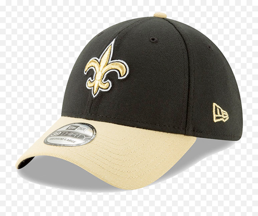 New Orleans Saints New Era Blackgold 39thirty Flex - Fit Hat Emoji,New Orleans Saints Logo Black And White