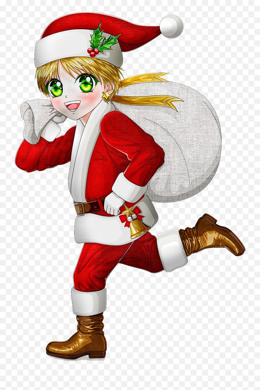 Anime Girl Christmas Elf - Free Image On Pixabay Emoji,Elf Transparent Background