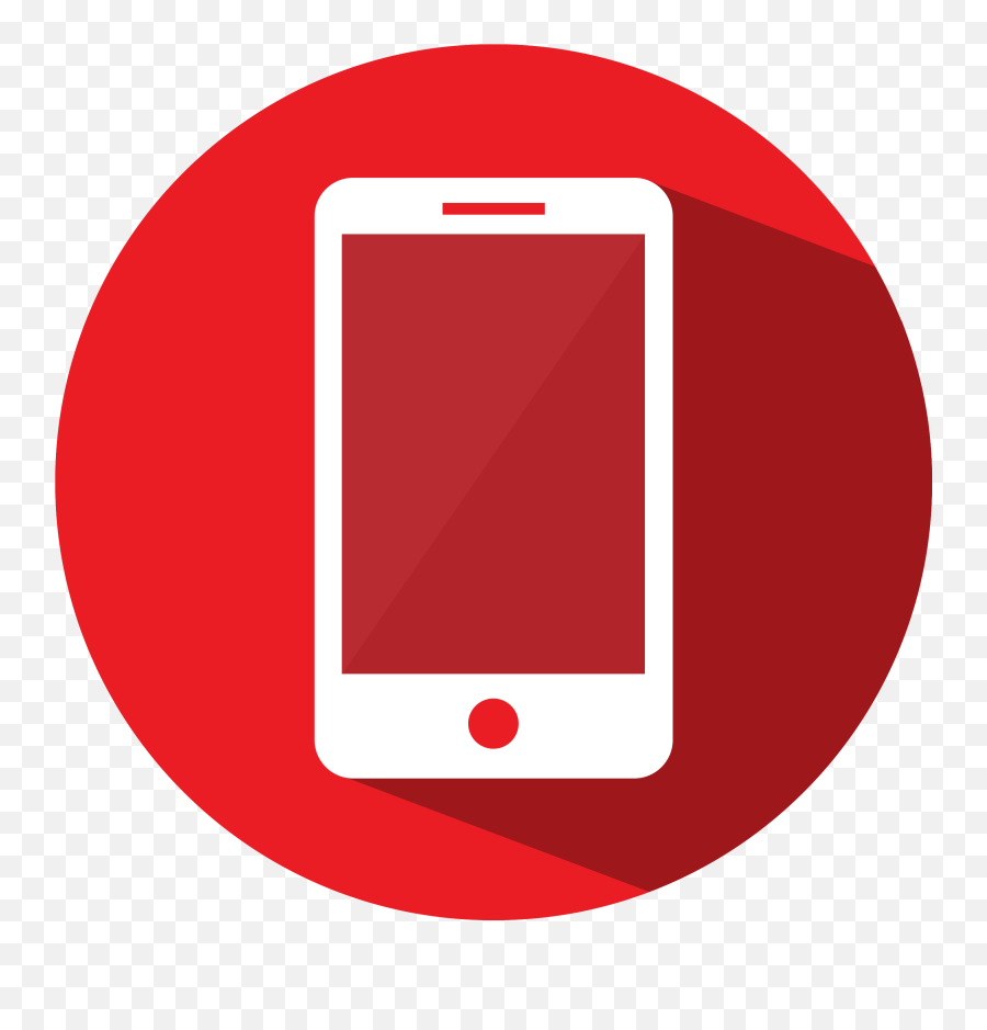 Mobile - Red Cellphone Icon Png Emoji,Phone Icon Png