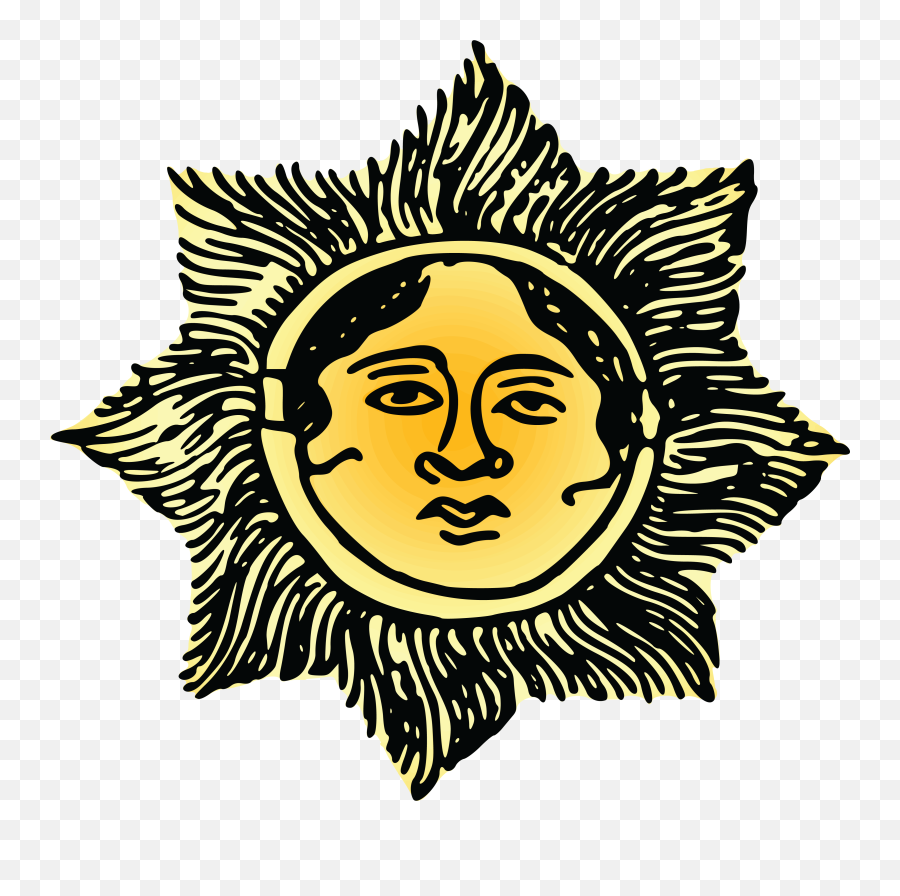 Free Clipart Of A Sun Face - Sol Con Cara A Color Png Emoji,Sol Clipart