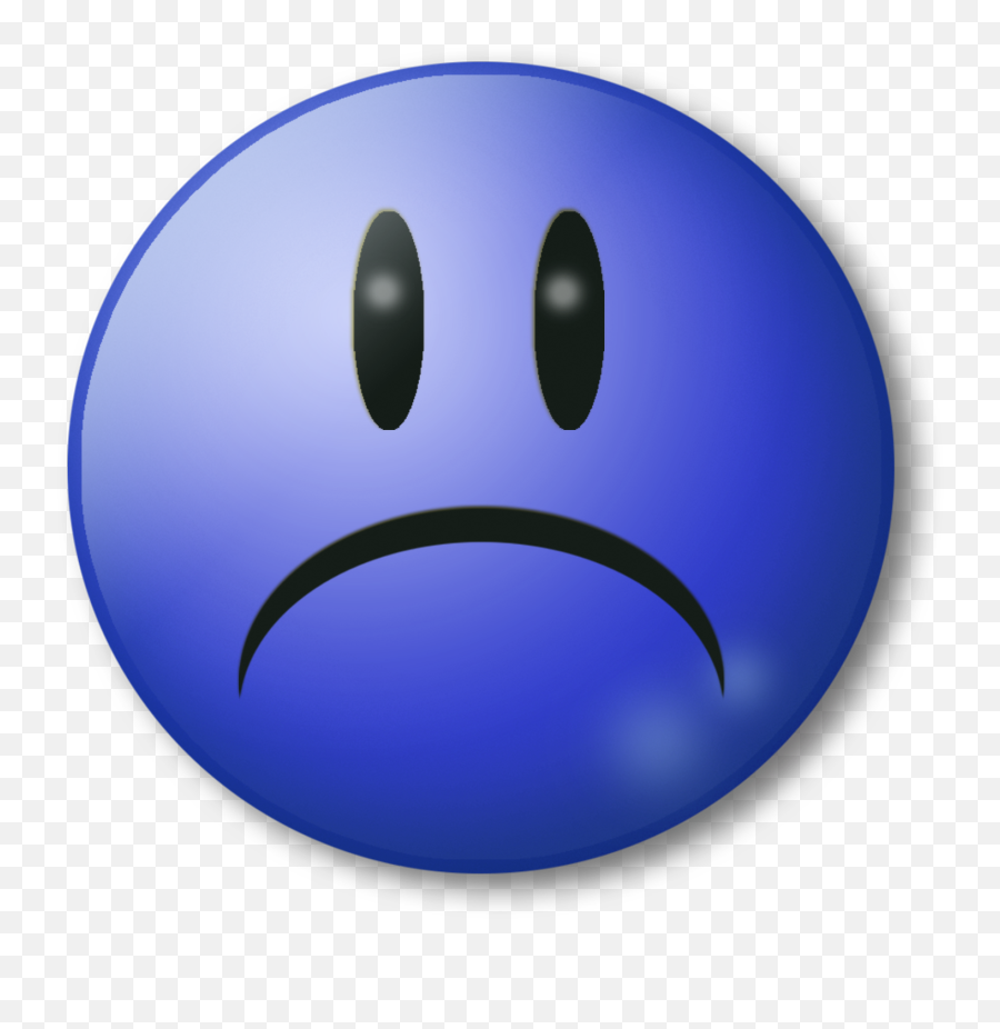 Sad Unhappy Sadness Sad Face Png - Sad Emoji Blue,Sad Face Png