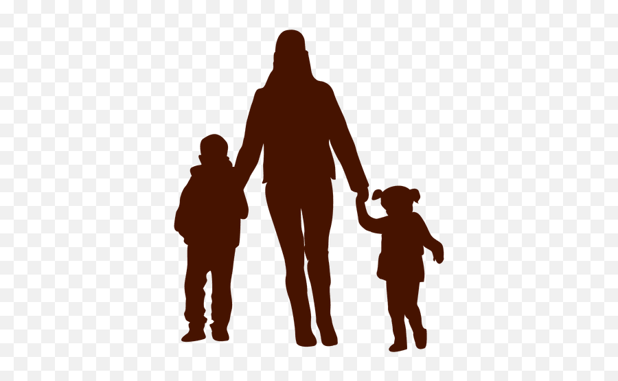 Child Mom Kid Family - Silueta Madre Con Hijos Emoji,Kid Png