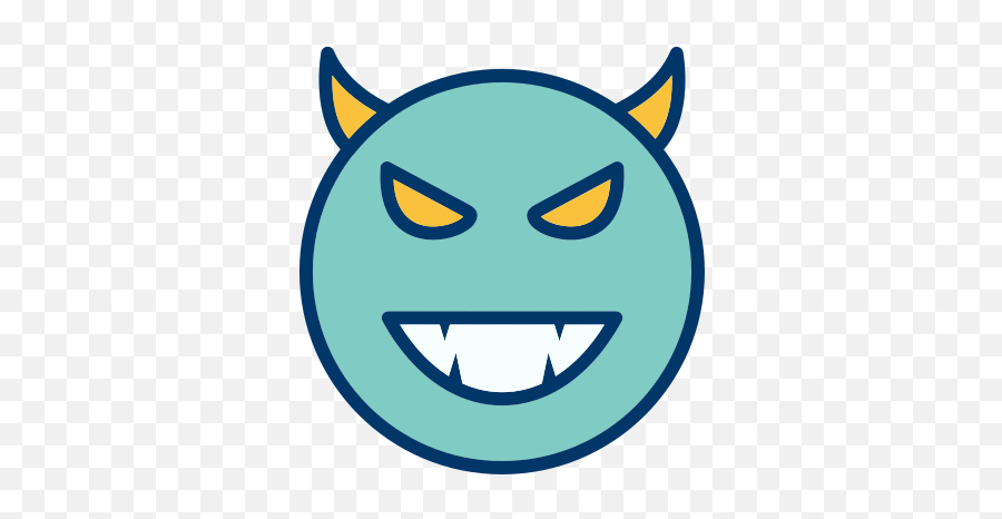 Devil Emoticon Face Smiley Free Icon Of Emoticons Filled - Emoji,Devil Emoji Transparent