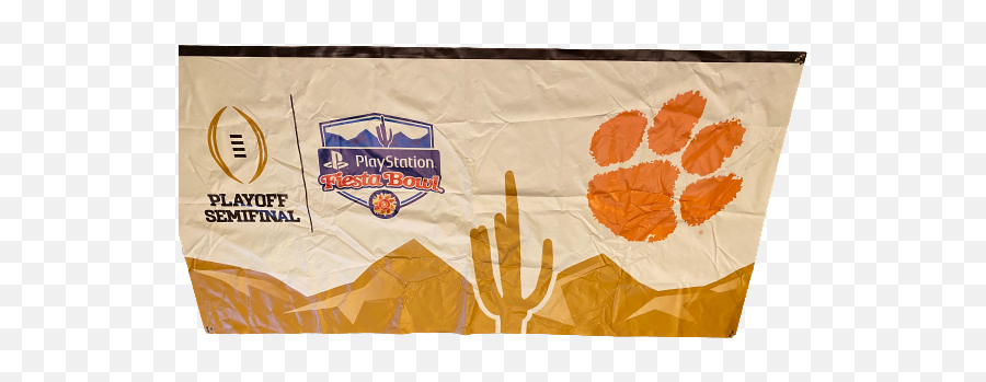 Scott Pagano Clemson Football Exclusive College Football Playoff Fiesta Bowl Stadium Banner Approximately 10 Feet X 5 Feet - Art Emoji,Clemson Football Logo