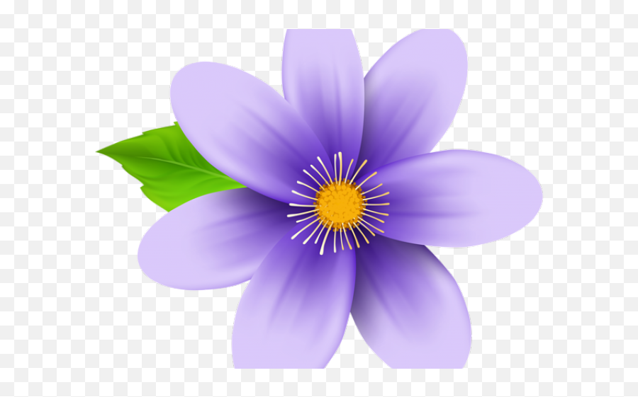 Transparent Background Blue Flower Png - Transparent Flower Clipart Emoji,Flower Clipart Png