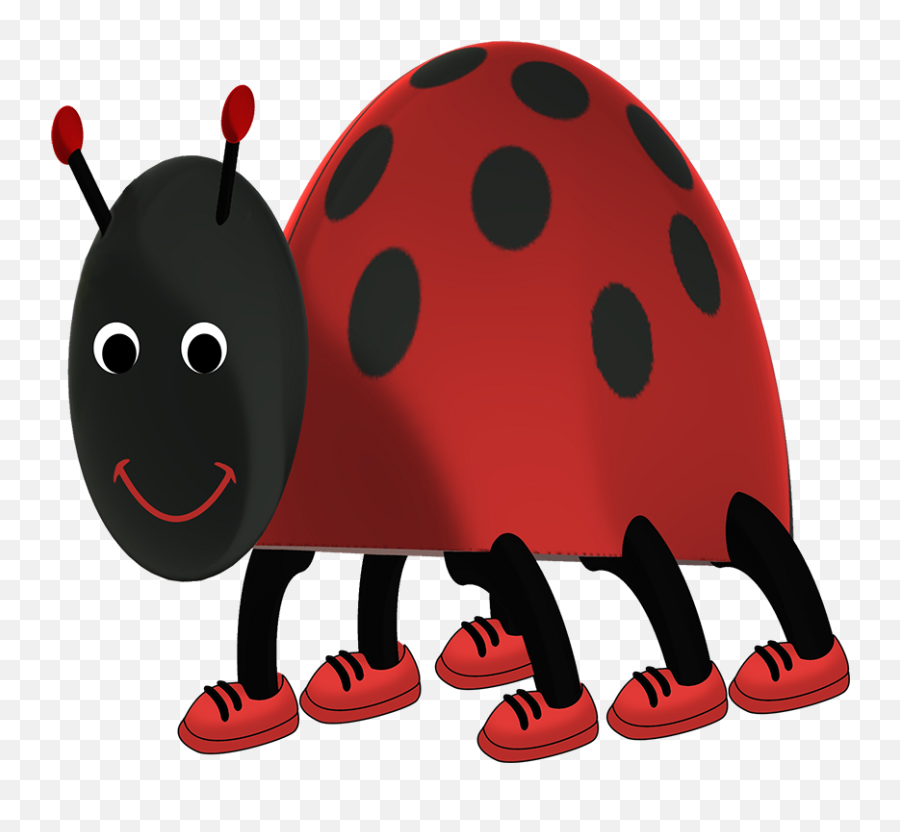 Ladybug Clipart - Ladybug With Shoes Clipart Emoji,Funny Clipart