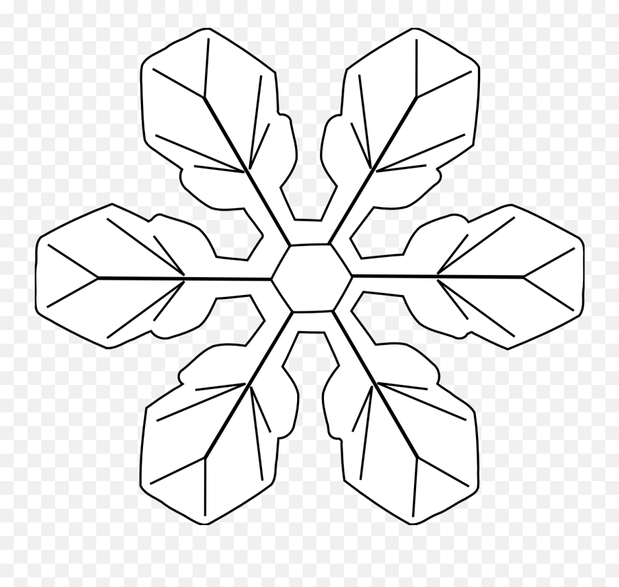 Snowflake Vector Art - Art Emoji,Snowflake Clipart Black And White