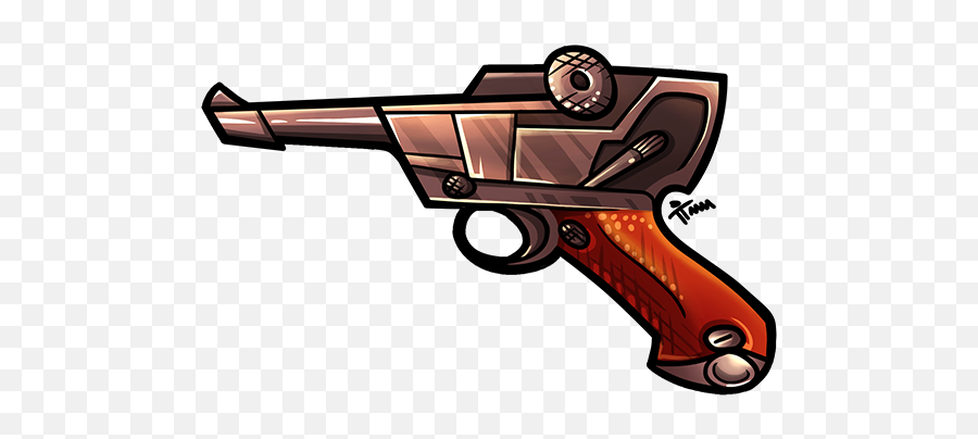 Gun Clipart Luger - Gun Clipart Luger 600x426 Png Emoji,Gun Clipart Png