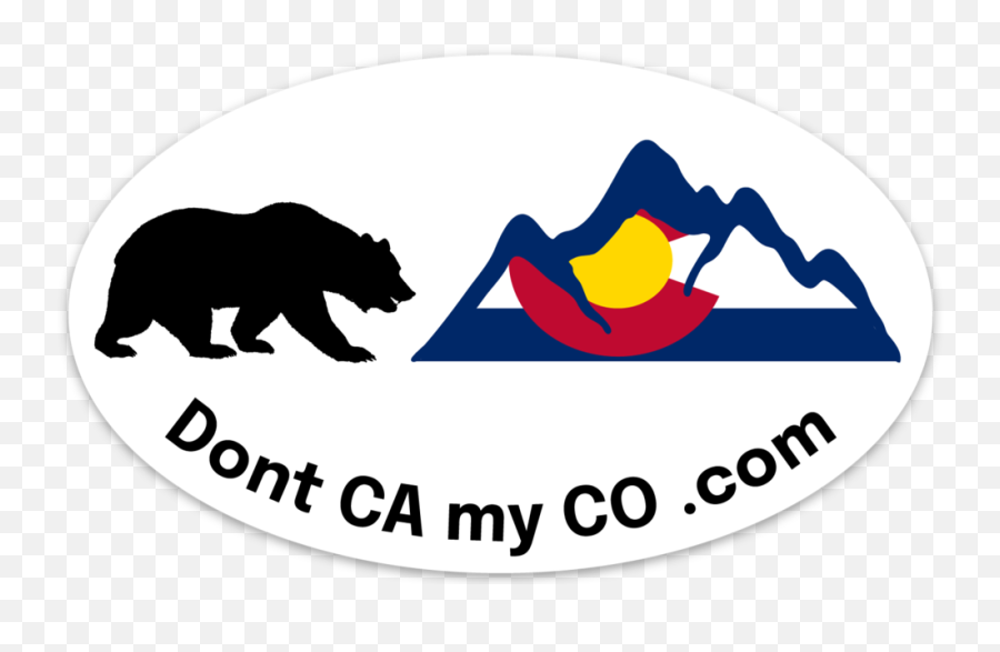 Donu0027t California My Colorado Sticker - Donu0027t California My Usa Emoji,California Bear Logo
