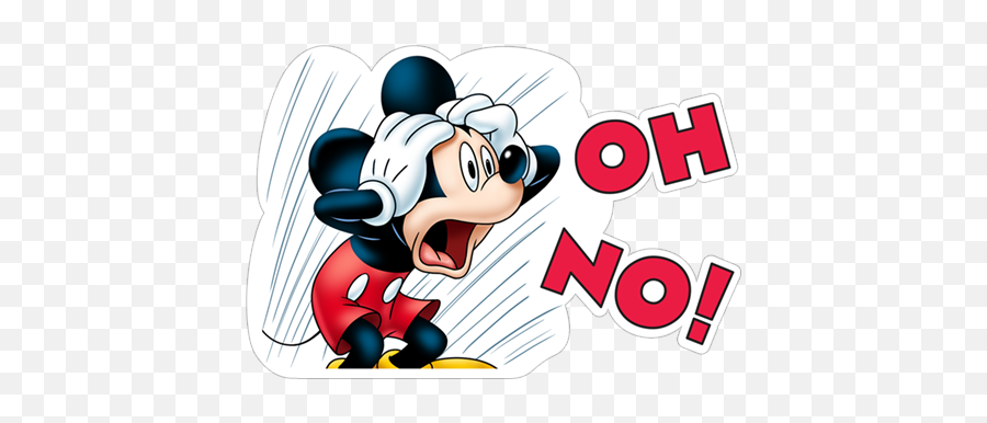 Mickey Mouse Png Images Hd - Cartoon Mickey Mouse Oh No Emoji,No Png