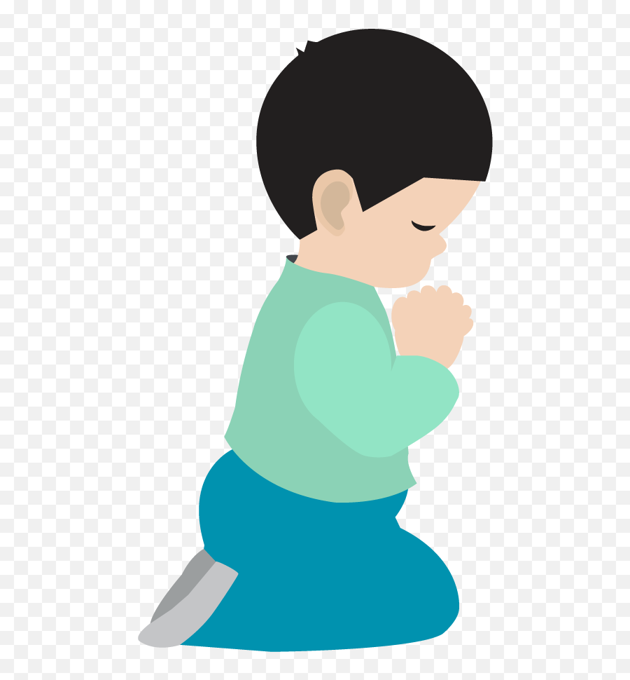 Boy Praying Clipart Transparent Png - Transparent Child Praying Clipart Emoji,Praying Clipart