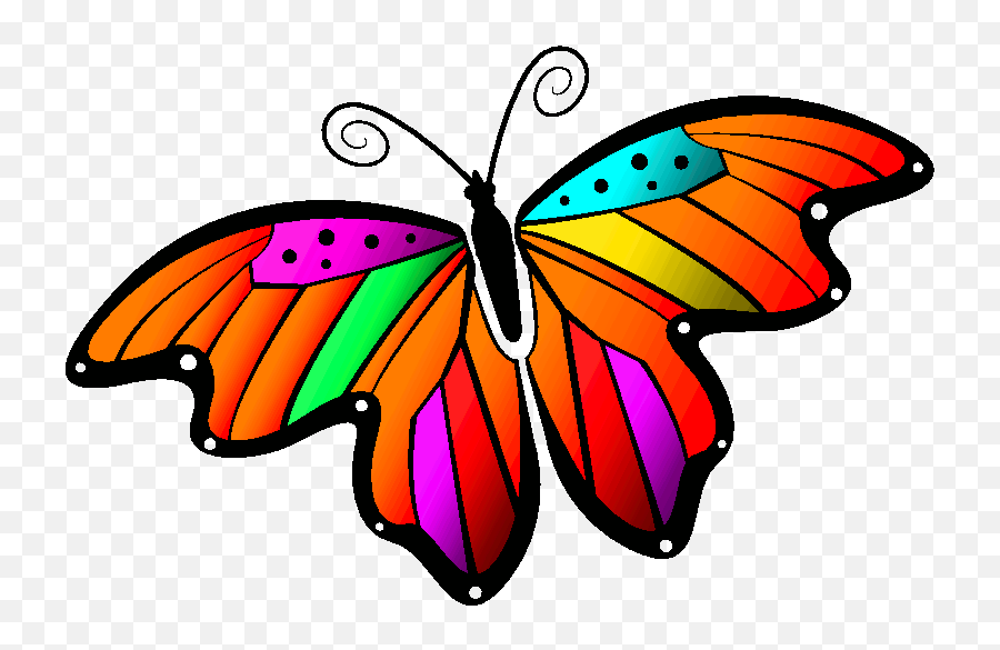 Monarch Butterfly Clipart Gif Animation - Png Download Portable Network Graphics Emoji,Monarch Butterfly Clipart