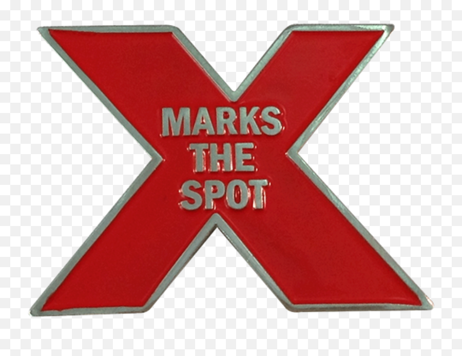 X Marks The Spot Ball Marker Hat Clip - X Mark Ball Emoji,X Mark Transparent