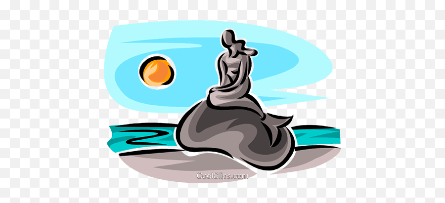 Mermaid Royalty Free Vector Clip Art Illustration - Vc063744 For Women Emoji,Free Mermaid Clipart