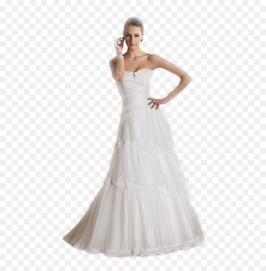 Bridal Png - Download Transparent Png Women In A Wedding Model Wedding Dress Png Emoji,Dress Transparent Background