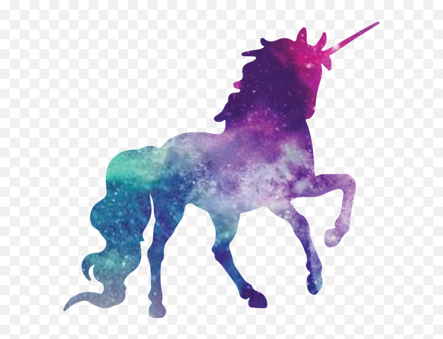Walking Unicorn Hd Clipart Background With Pink Hair - 28751 Galaxy Unicorn Emoji,Unicorn Clipart