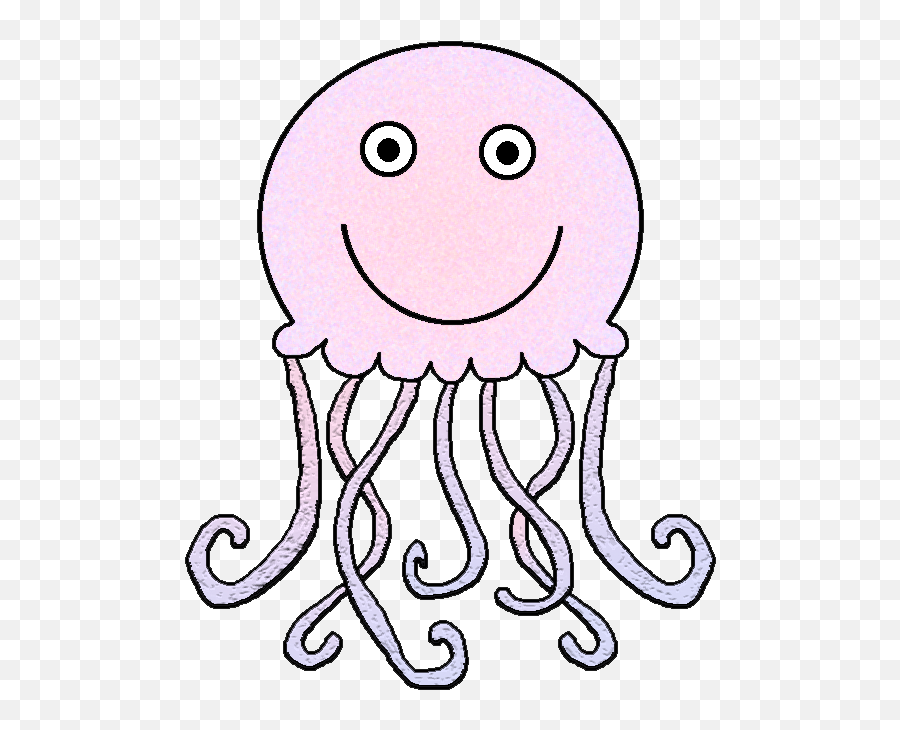 Jelly Fish Clipart - Cartoon Transparent Jellyfish Png Emoji,Jellyfish Clipart