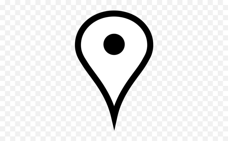 White Google Map Pin Svg Vector White Google Map Pin Clip Emoji,Tuxedo Clipart Black And White