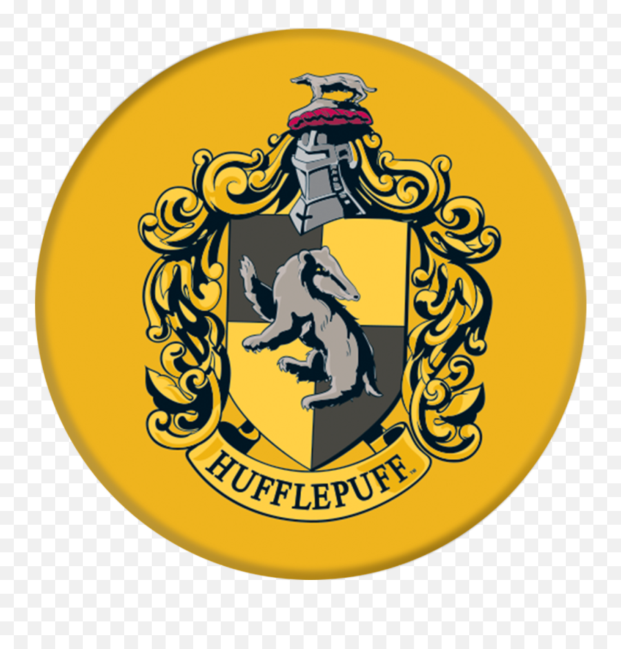 Harry Potter Hufflepuff Popsocket Png - Harry Potter Hufflepuff Crest Emoji,Hufflepuff Logo