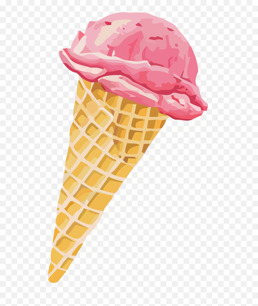Strawberry Ice Cream Ice Cream Cone - Pink Strawberry Ice Emoji,Icecream Clipart Free