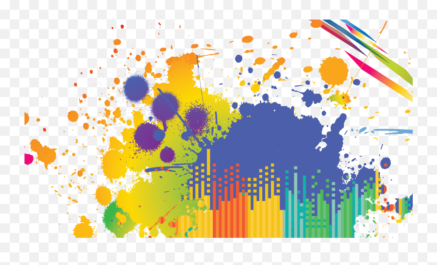 Download Hd Colorful Paint Splatters Png Download - Lar Dig Emoji,Purple Paint Splatter Png