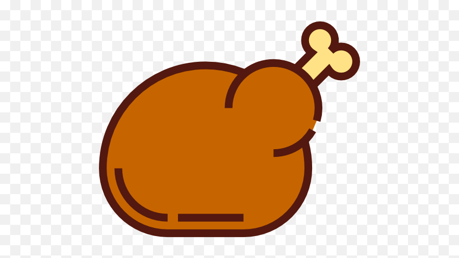 Cartoon Chicken Leg Download - Chicken As Food 512x512 Emoji,Chicken Legs Clipart