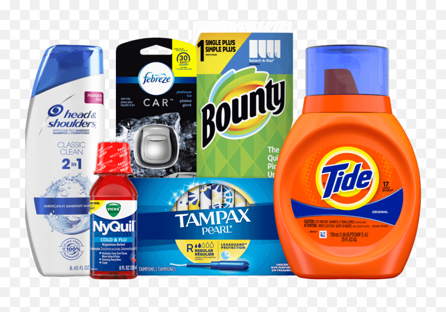 Pu0026g Convenience U2013 The 1 Trusted Brands For Todayu0027s - Products Collage Png Emoji,Procter And Gamble Logo