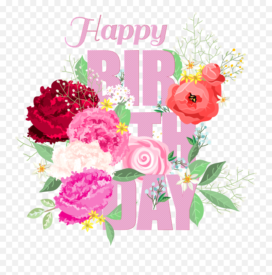 Happy Flower Png U0026 Free Happy Flowerpng Transparent Images - Transparent Happy Birthday Flowers Png Emoji,Pickleball Clipart