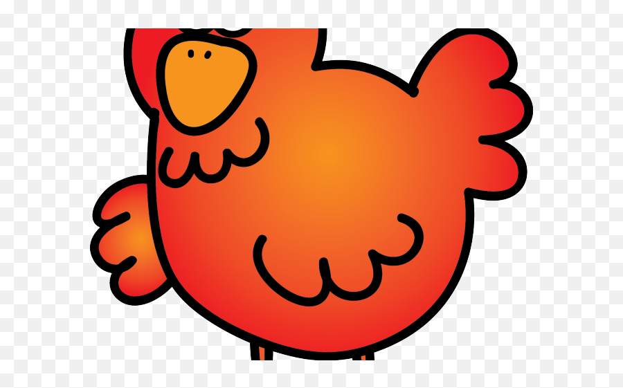 Chick Clipart Red Hen - Little Red Hen Clipart Cute Emoji,Hen Clipart