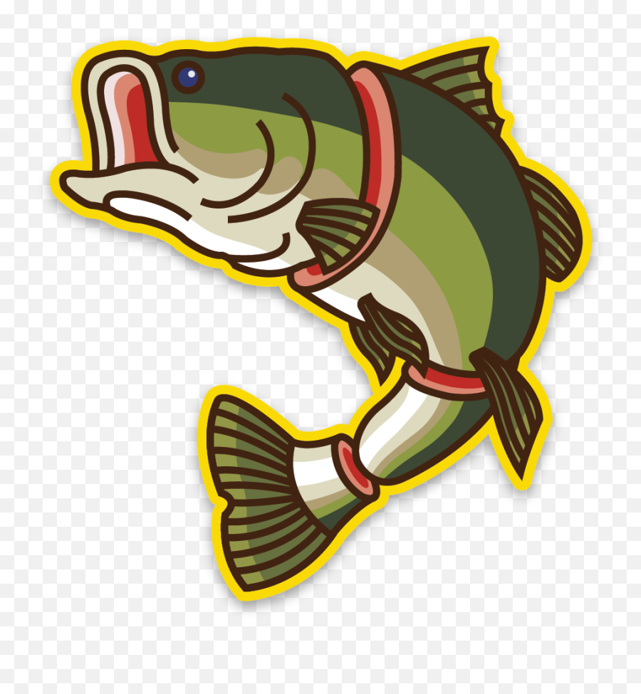 Chopped Bass Sticker Clipart - Pull Fish Out Of Water Emoji,Bass Clipart