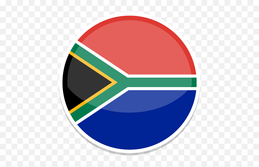 South Africa Icon - South Africa Flag Round Png Emoji,Africa Png