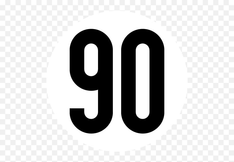 90 The Original - Number 90 Black And White Emoji,Soundgarden Logo