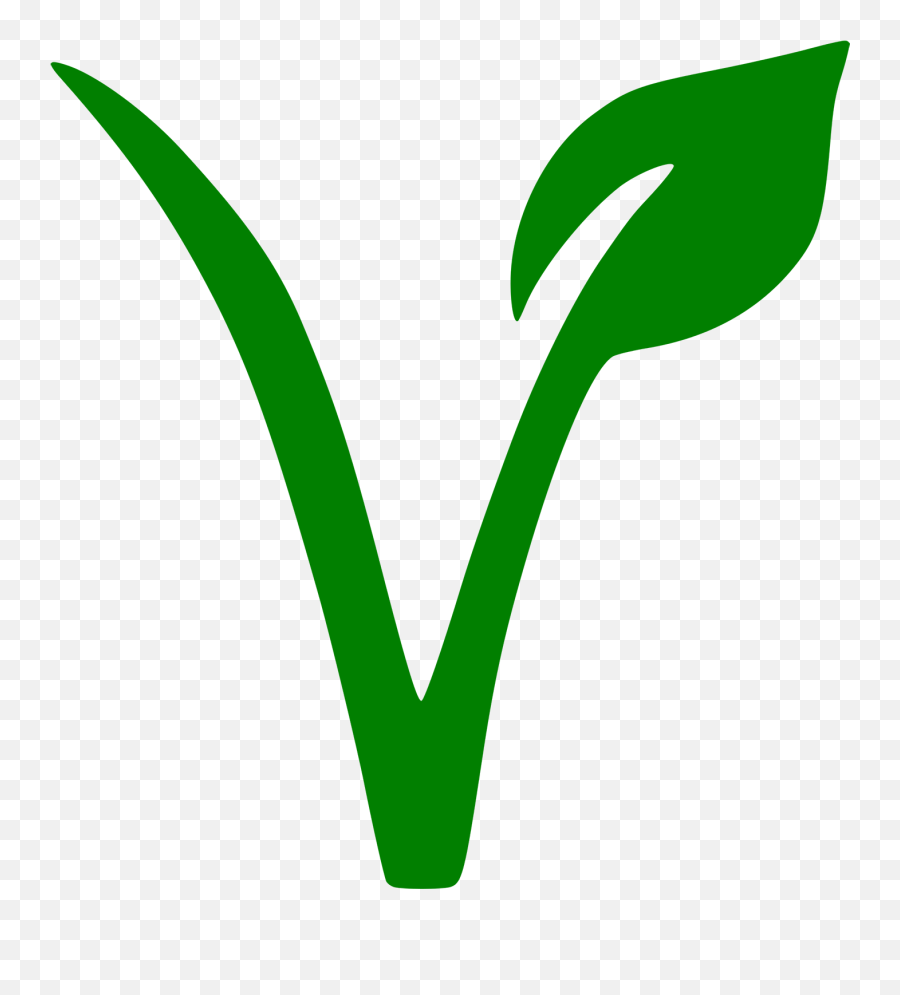 Vegetarian Sign Logos - Vegan Symbol Svg Emoji,V Logo