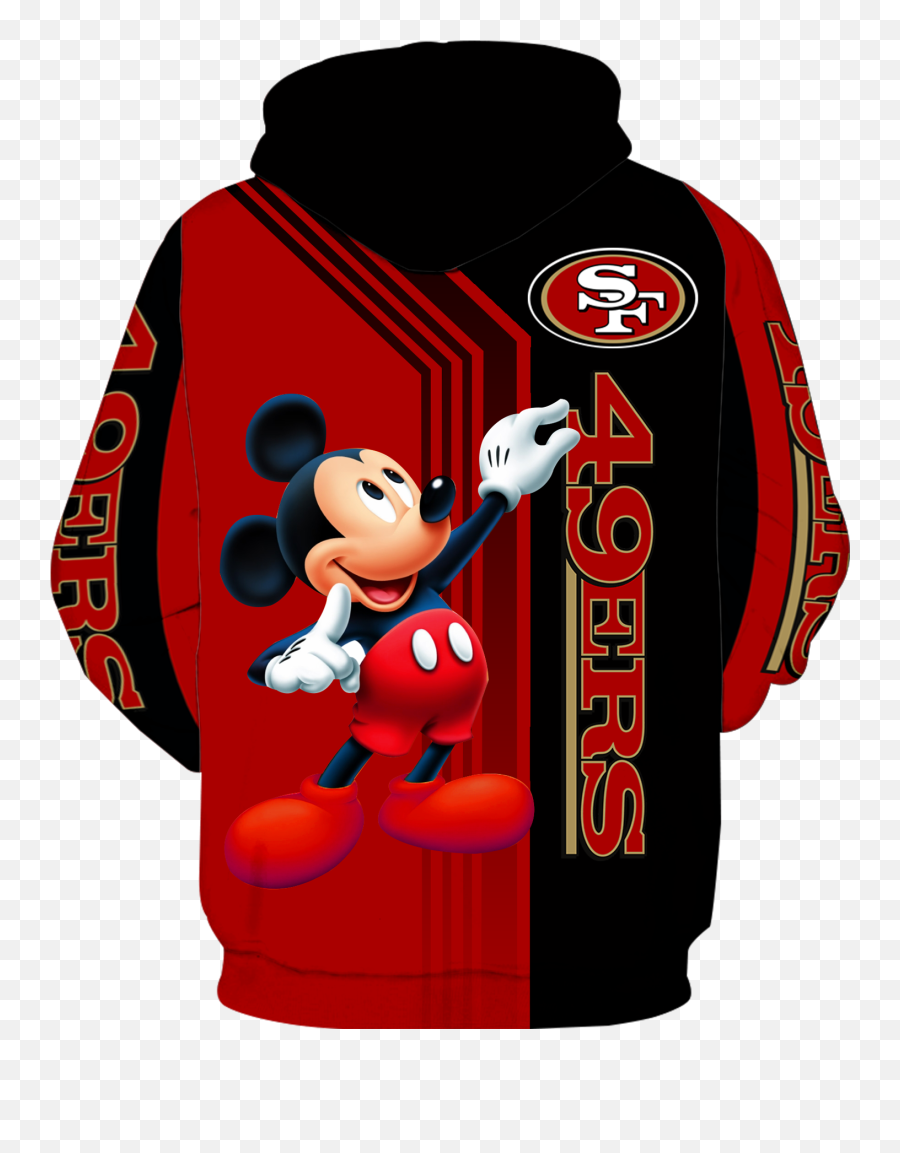 San Francisco 49ers Mickey Mouse New Full All Over Print V1476 - San Francisco 49ers Emoji,San Francisco 49ers Logo