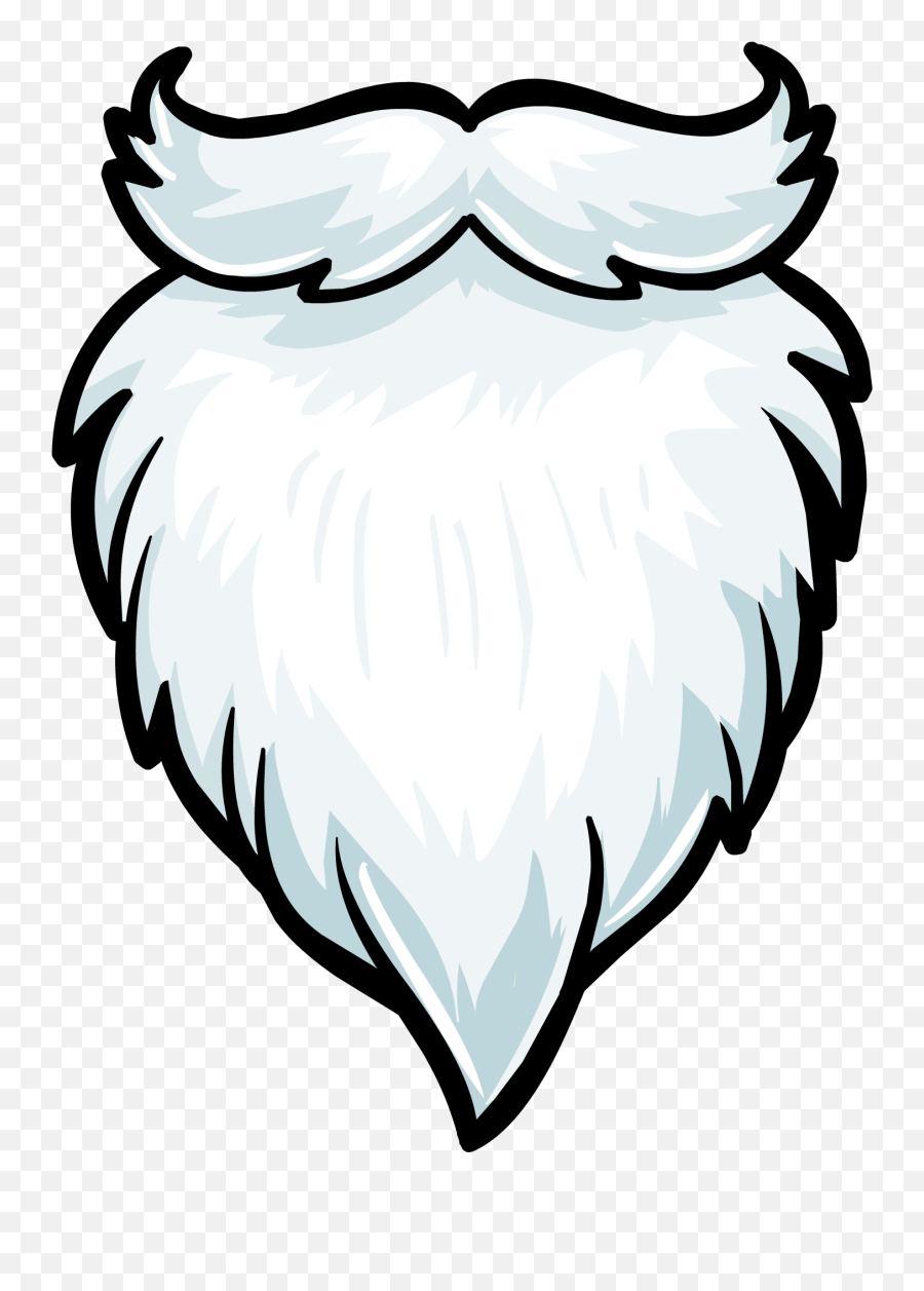 Beard Clipart Plain - Santa Beard Png Emoji,Beard Png