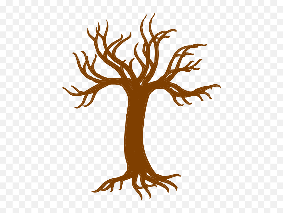 Tree Roots Larger Clip Art At Clker - Clipart Tree Trunk Png Emoji,Tree Roots Png