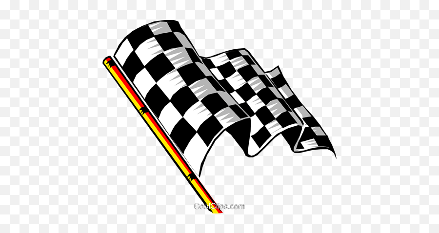 Checkered Flag Royalty Free Vector Clip - Waving Checkered Flag Clip Art Emoji,Racing Flag Clipart
