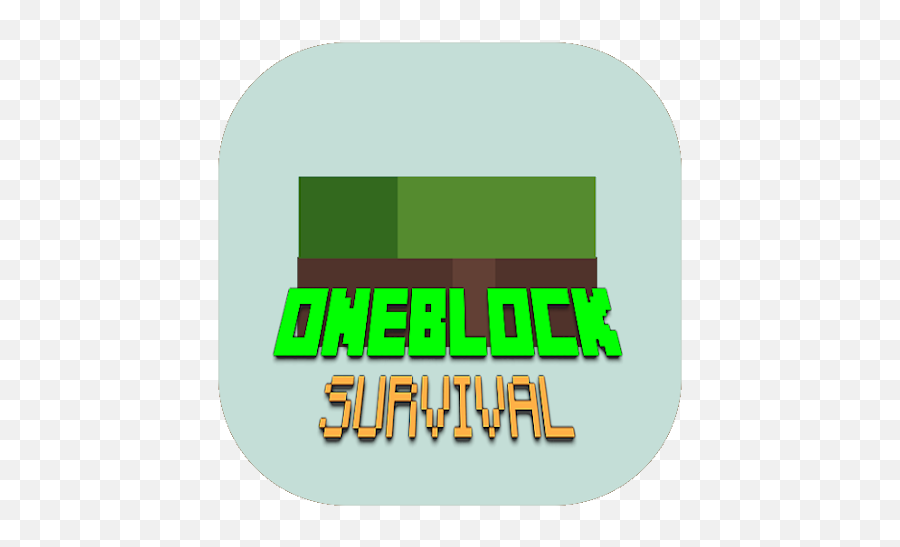 Amazoncom Oneblock Survival For Minecraft Pe Appstore For - Horizontal Emoji,Minecraft Grass Block Transparent