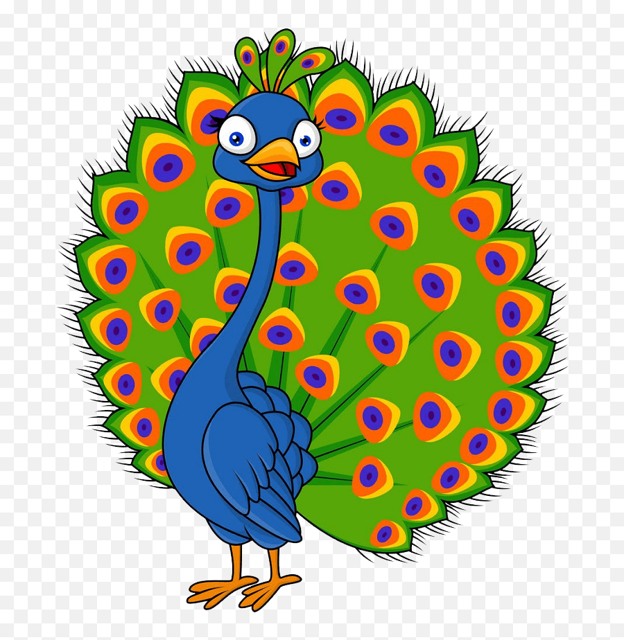 Funny Peacock Clipart Transparent - Clipart World Peacock Cartoon Emoji,Funny Clipart