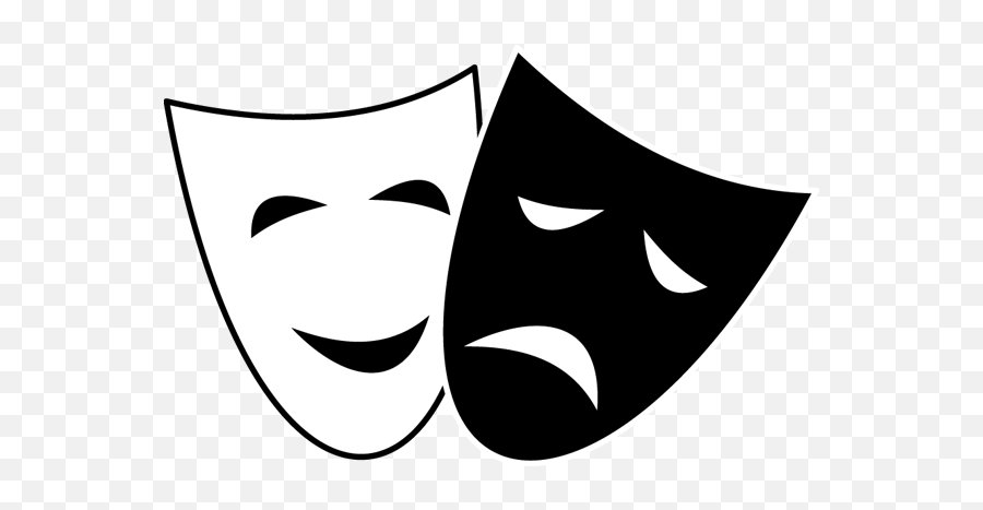 Download Comedy Tragedy Mask Clipart Emoji,Theatre Mask Clipart