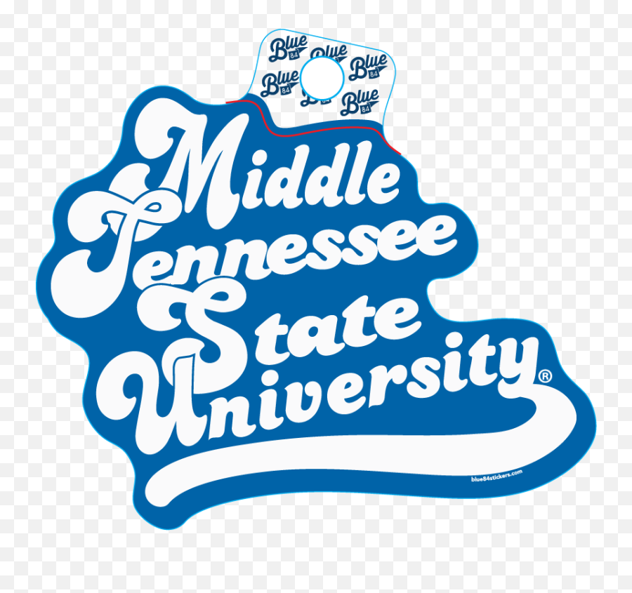 University Huffed Font Sticker Emoji,Tennessee State University Logo
