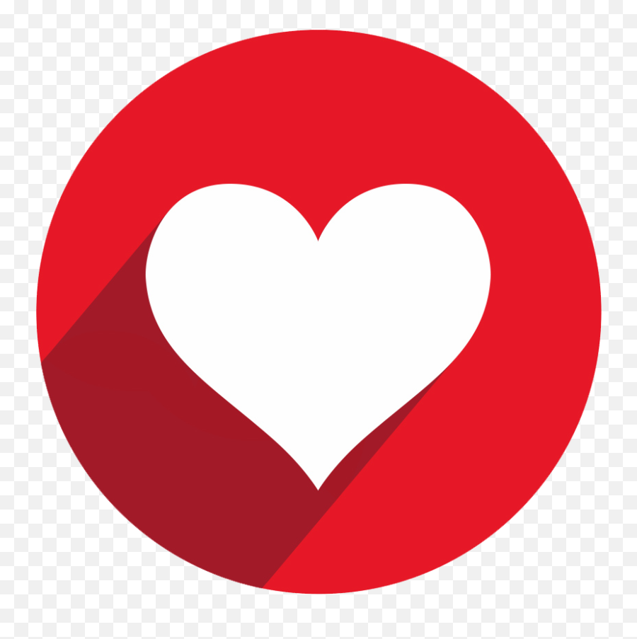 Facebook Heart Icon Download - Youtube Logo Circle Png Emoji,Youtube Logo No Background