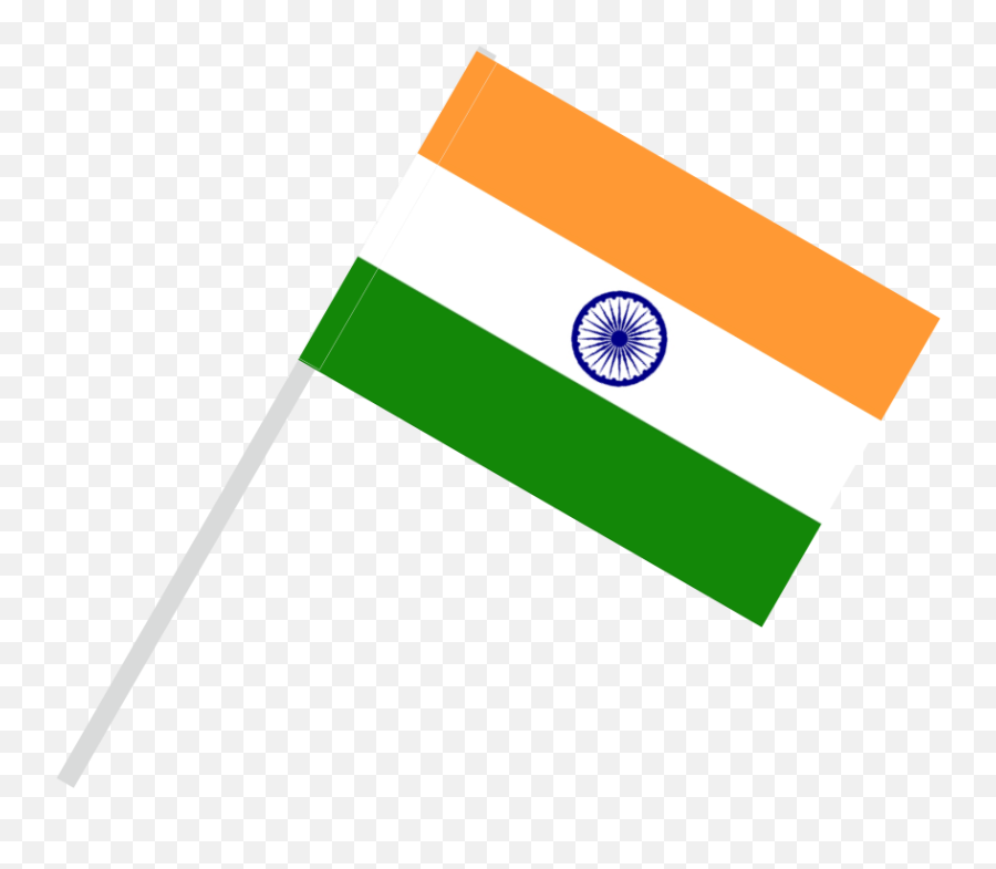 Flag With Flagpole Tunnel - Flag Of India Clipart Full Emoji,Flag Pole Png